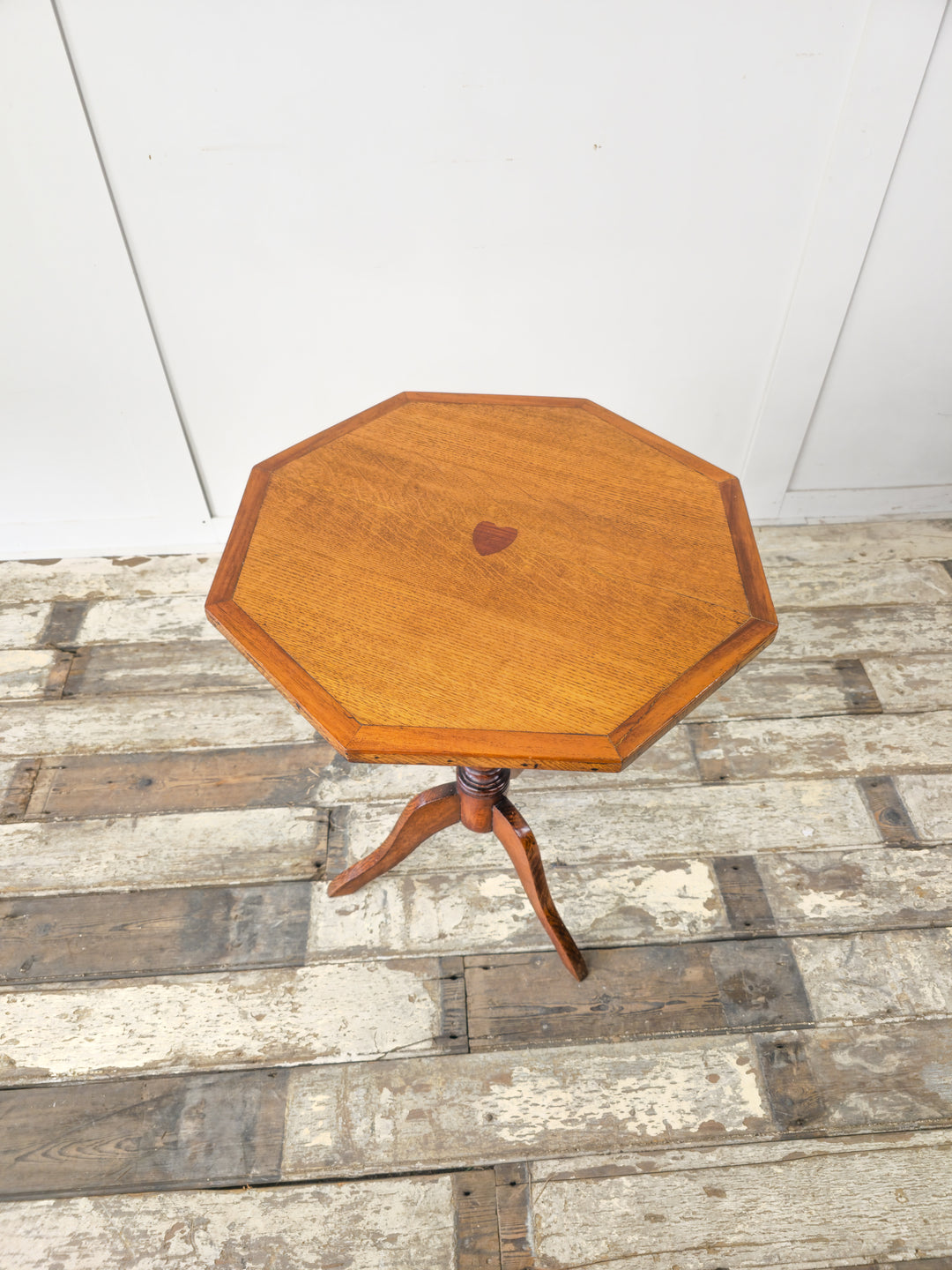 Arts and Crafts Oak Tripod Table, 19th Century