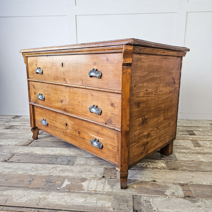 Early 20th Century Antique European Pine Mule Chest