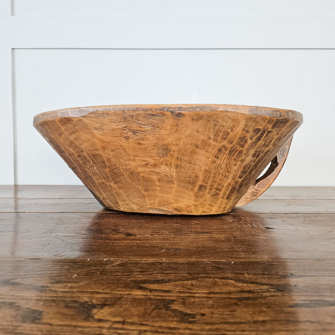 Rustic wooden bowl, a unique statement piece for the home