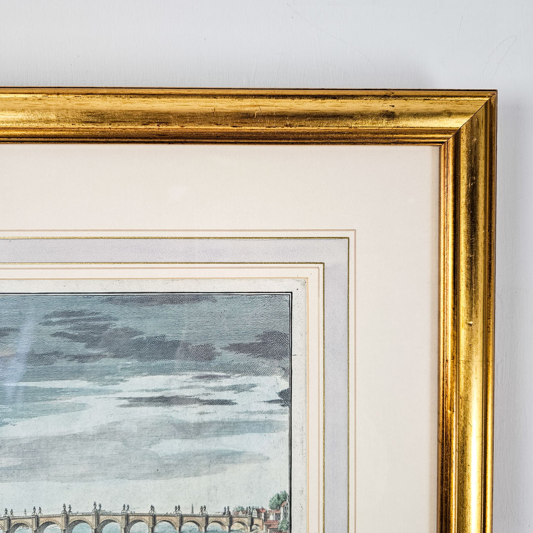 A antique print in simple god frame. Ready to hang - a highly decorative picture