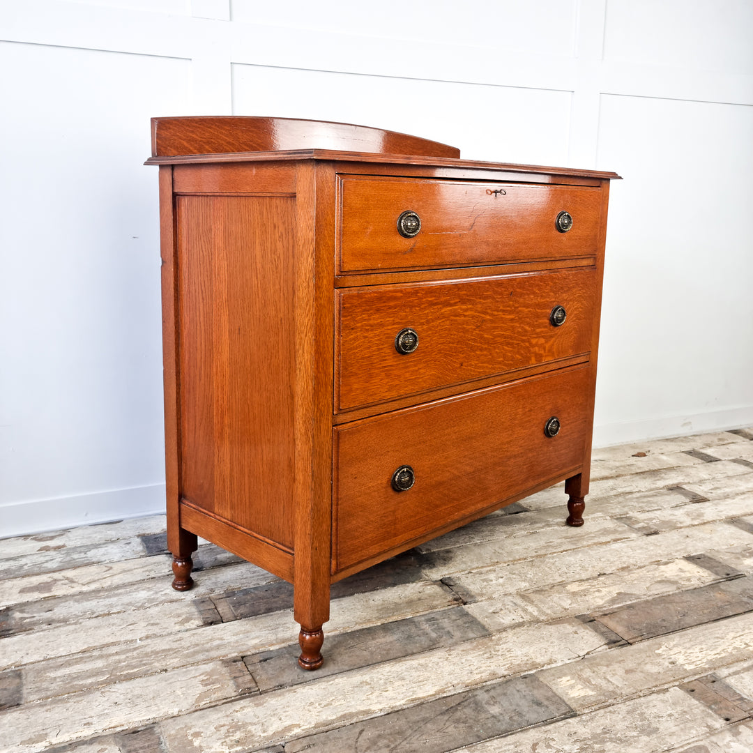 Antique Oak Chest of Drawers - Early 20th Century Vintage Furniture by Waring & Gillow