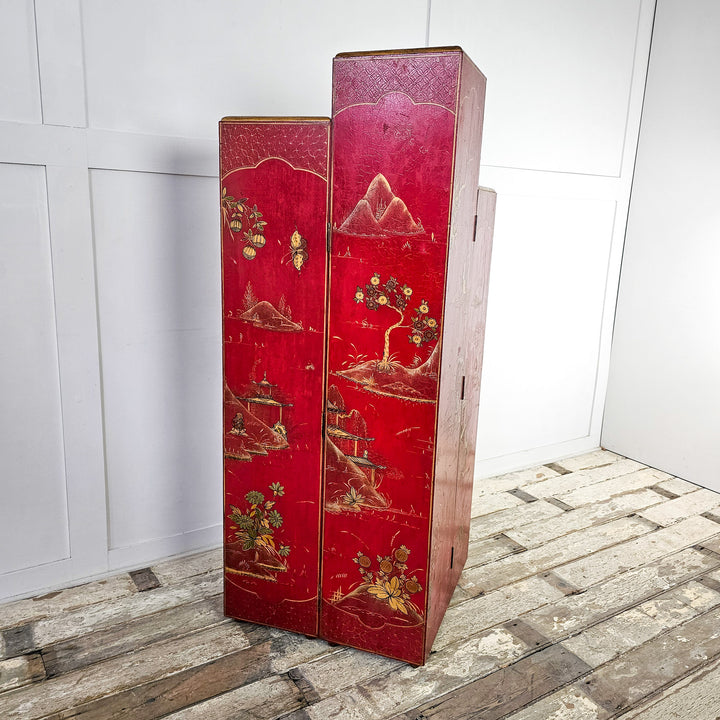 Antique Chinese Lacquered Cabinet, Early 20th Century