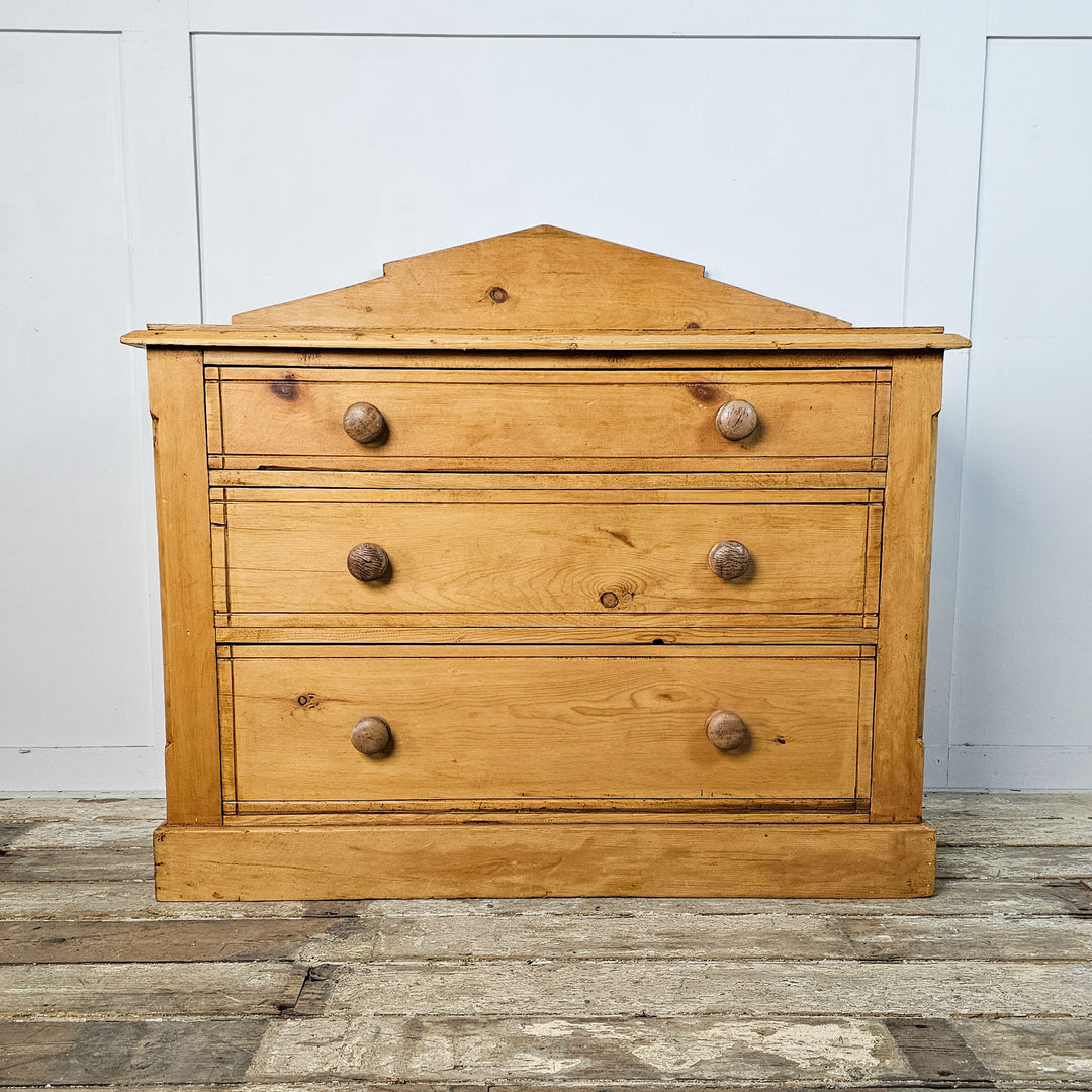 Antique Pine Chest of Drawers, Late 19th Century