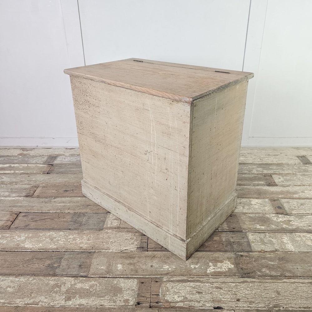 Antique grain bin chest, perfect as an end-of-bed storage.
