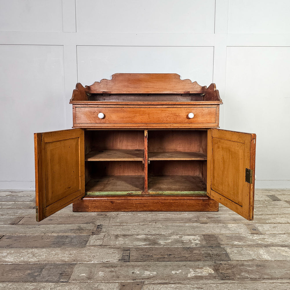 19th Century Victorian washstand cupboard in pine
