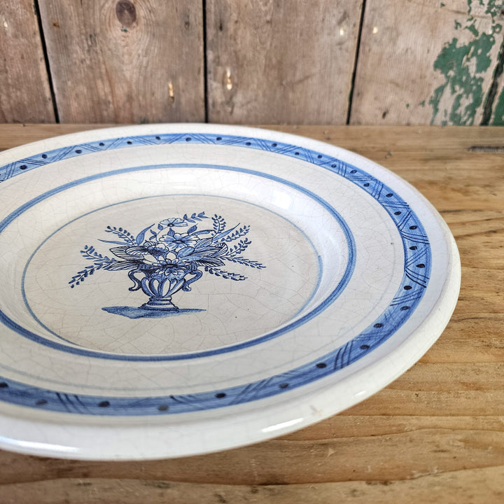 Blue and white plate by Whichford Pottery
