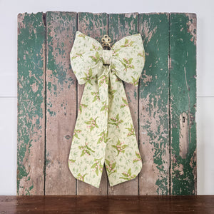 Country house bow made from vintage Sanderson fabric