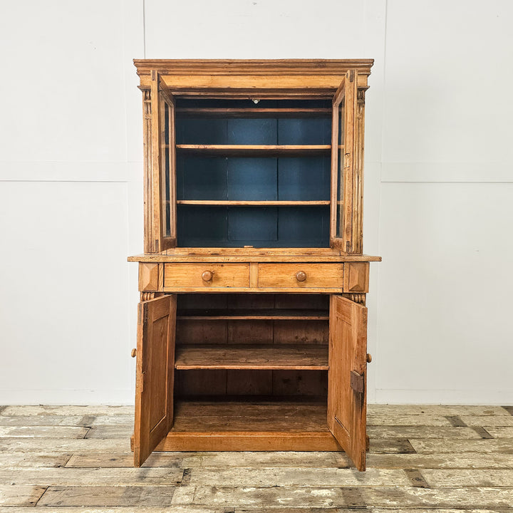 Rustic glazed dresser for crockery display