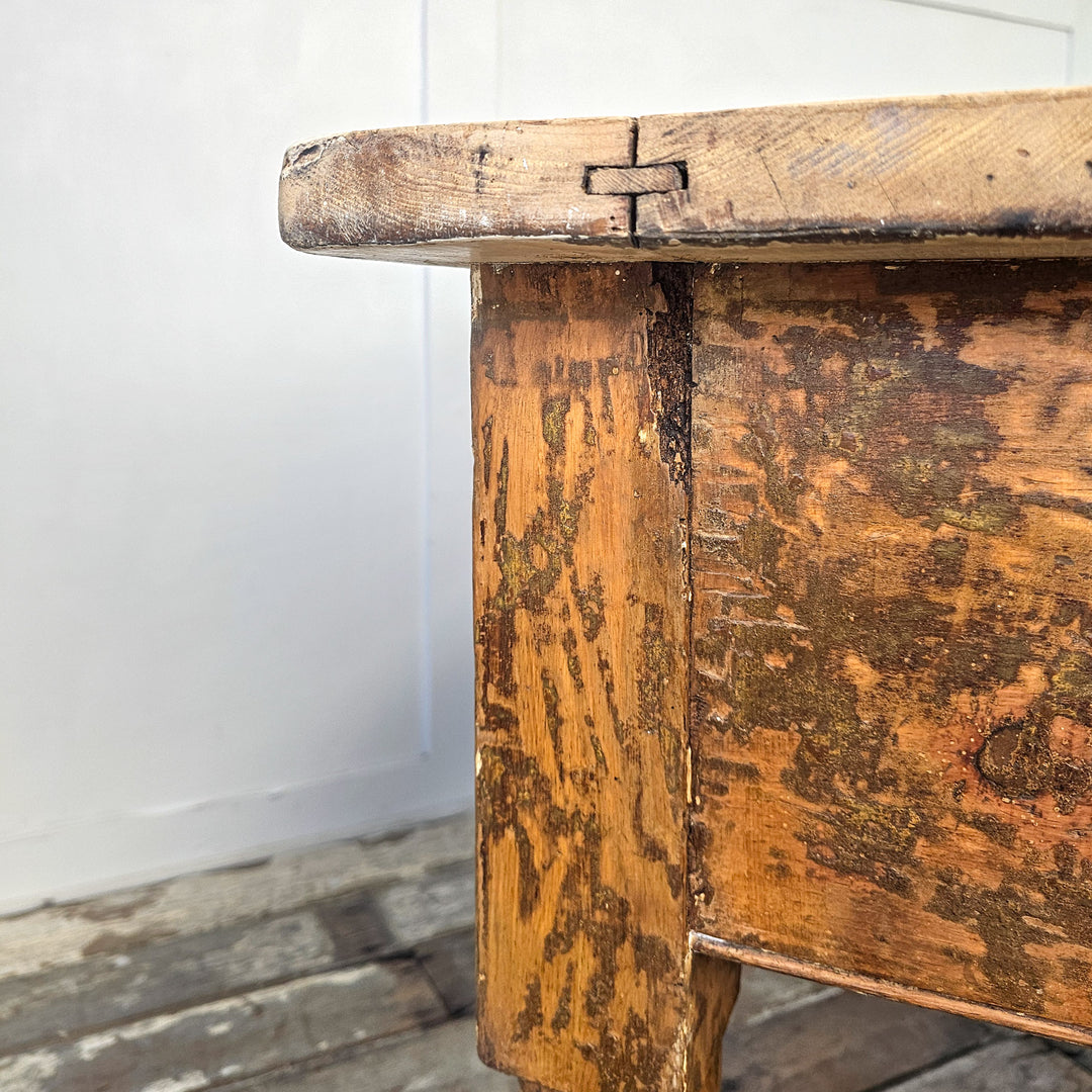Victorian kitchen table in solid pine
