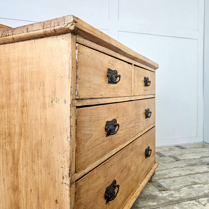 victorian style pine chest
