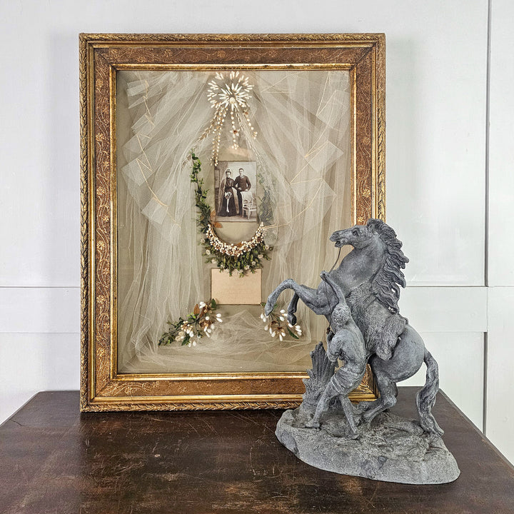 Early 20th Century Wedding Shadow Box