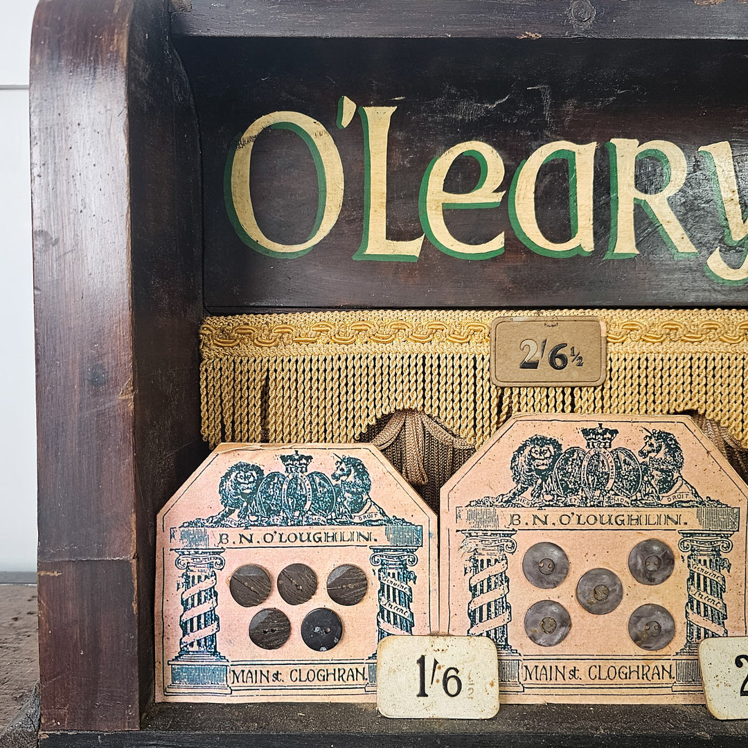 Shop display for O’Leary’s Haberdashery, Ireland
