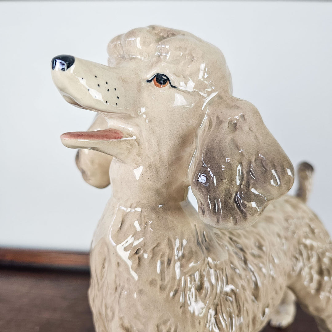 Melba Ware Poodles - Glazed Finish Close-Up
