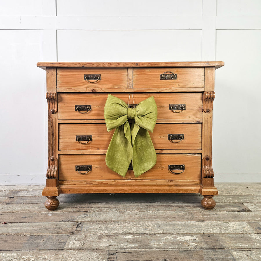 Early 20th-century continental five-drawer chest.
