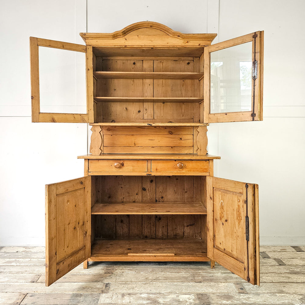 Two door panelled cupboard dresser