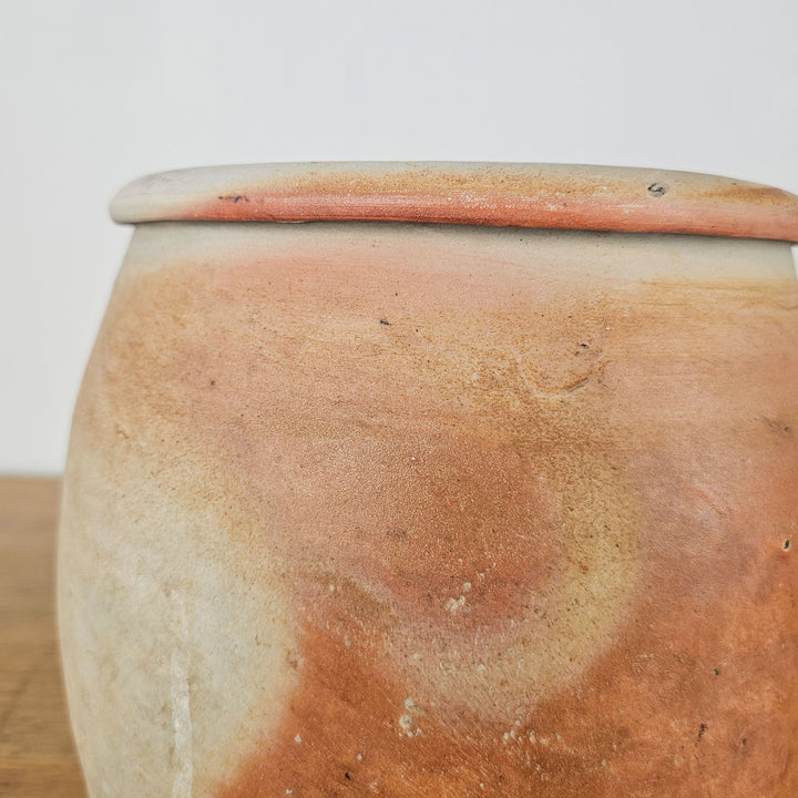 French confit pot from the 19th century, showcasing its rustic charm.
