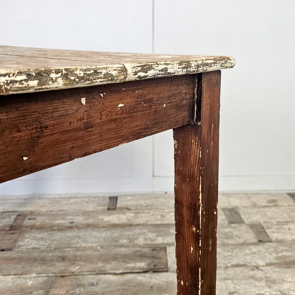 chippy painted pine table