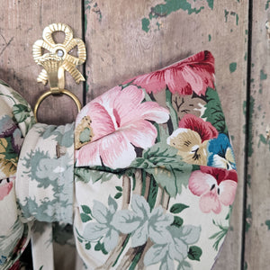 Country house style floral bow from vintage Sanderson fabric.