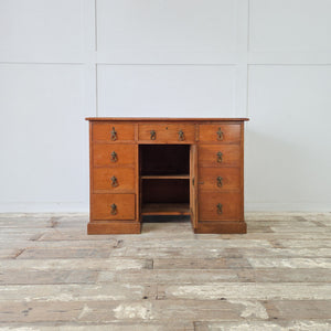 Victorian Antique Cherrywood Kneehole Desk