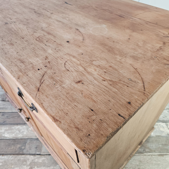 Classic pine cupboard with drawer storage and cupboard space.