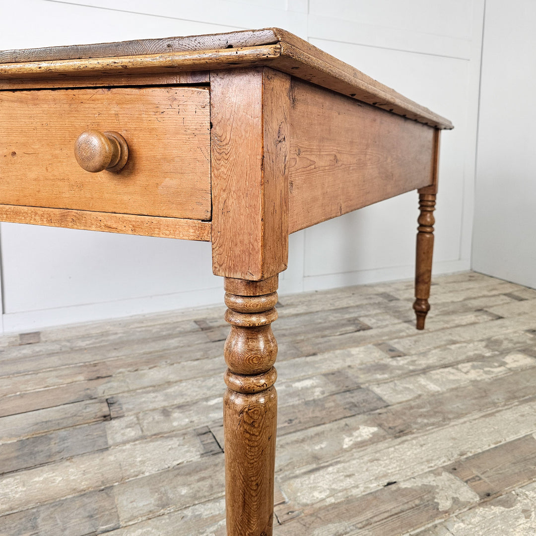farmhouse kitchen table with practical twin drawers
