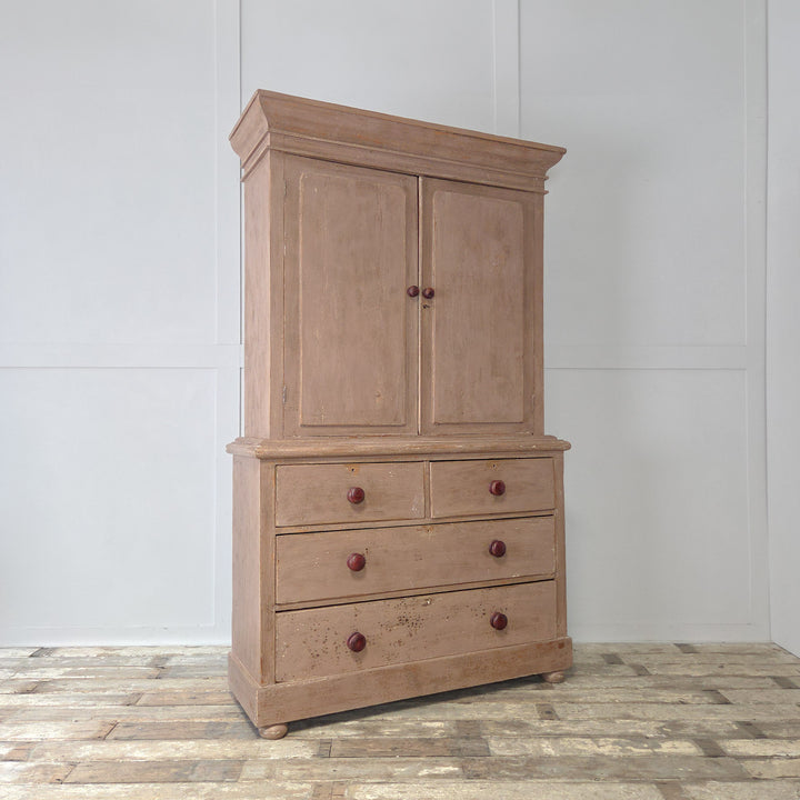 19th Century Antique Pine Housekeepers Cupboard
