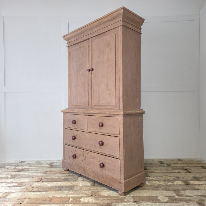19th Century Antique Pine Housekeepers Cupboard