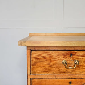 Country pine dresser base used as a sideboard.
