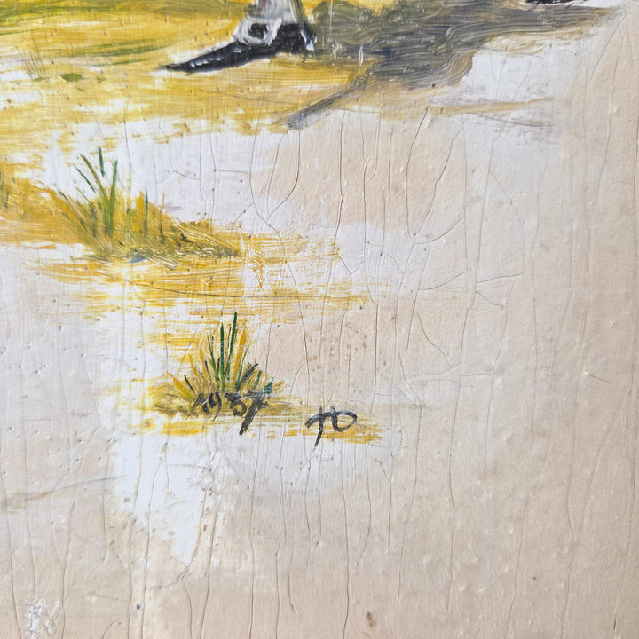 Vintage French Painted Medicine Cabinet