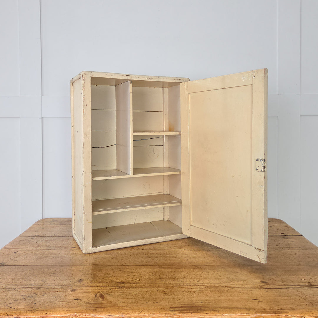 Vintage French Painted Medicine Cabinet
