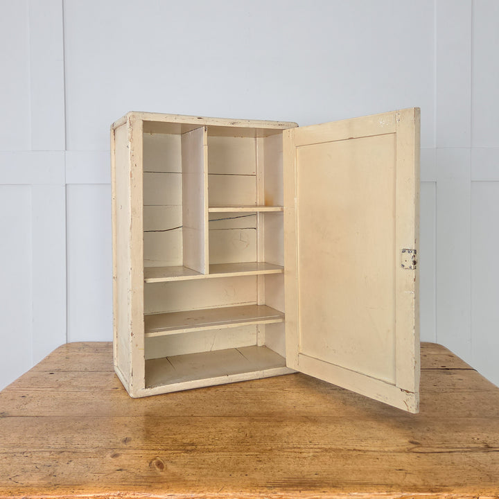 Vintage French Painted Medicine Cabinet