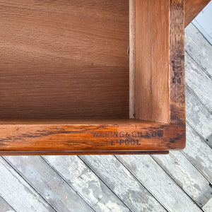 Waring and Gillow antique oak dresser, three drawers