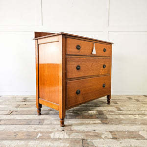 Antique oak storage chest, Waring and Gillow craftsmanship