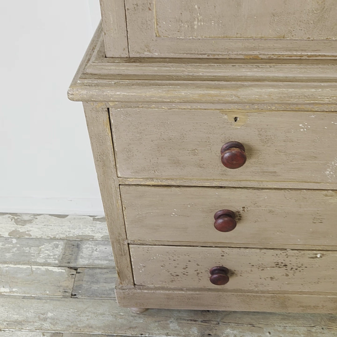 19th Century Antique Pine Housekeepers Cupboard