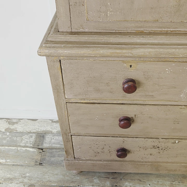 19th Century Antique Pine Housekeepers Cupboard